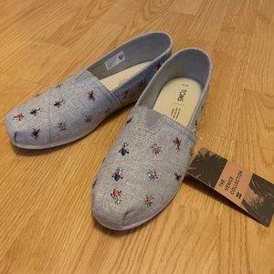 Toms Embroidered Bugs - Womens' - Size 10